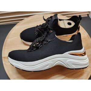 Skechers Street Pretty Knitty Sneakers – Women’s 9.5 Black | Memory Foam | NIB